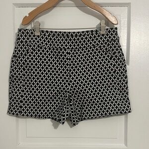 INC International Concepts Geometric Black and White Shorts